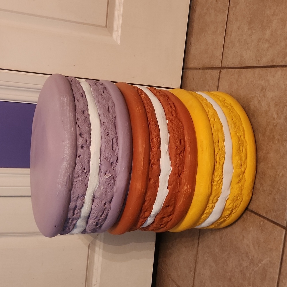 Macaroons food stool
